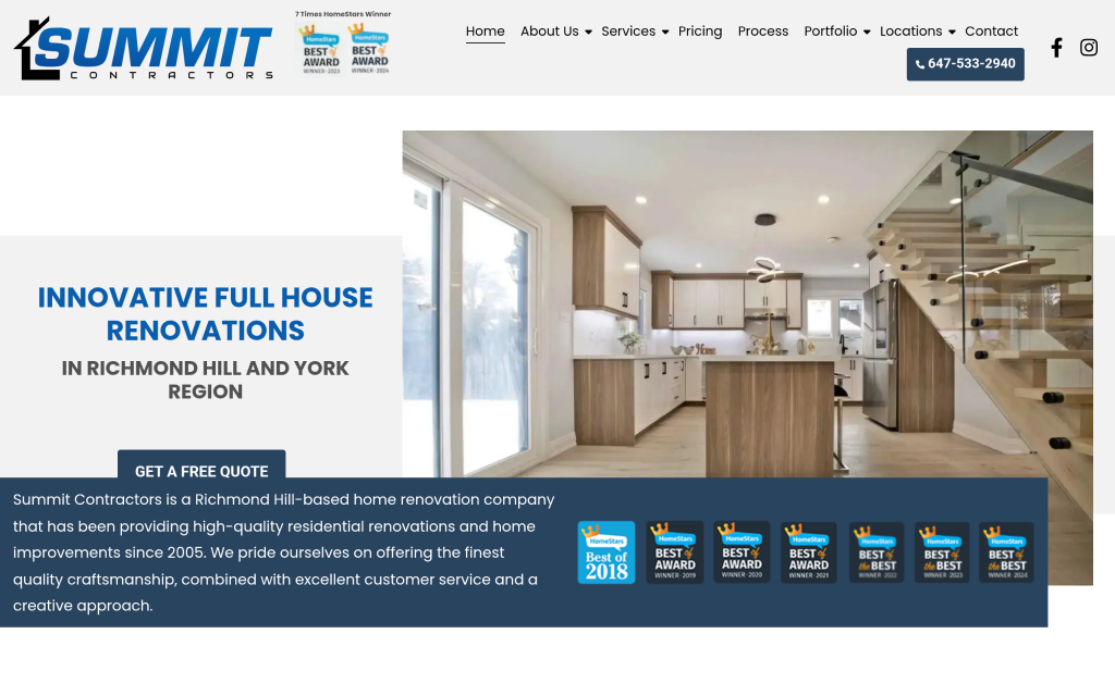 Summit Contractors - Best for Residential Home Renovations and Full-House Remodeling