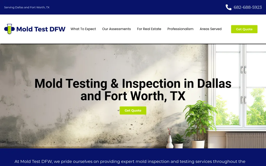 Mold Test DFW - Best for Mold Inspection and Testing for Residential Properties