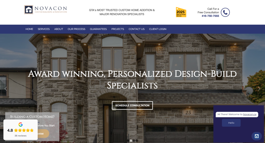NOVACON - Best for Custom Homes, Home Additions, and Full Home Renovations