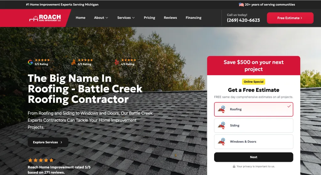 Roach Home Improvement - Best for Residential Roofing and Home Improvement Projects