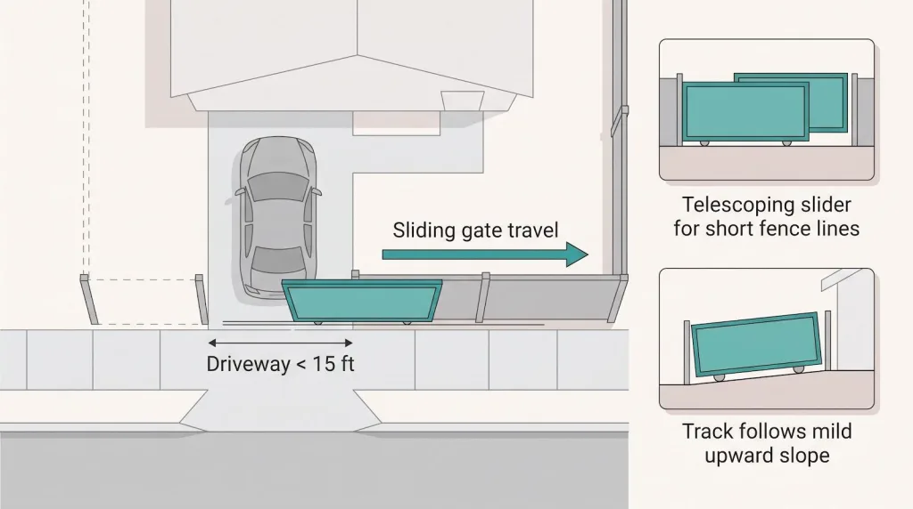Sliding gates: the space-saving default