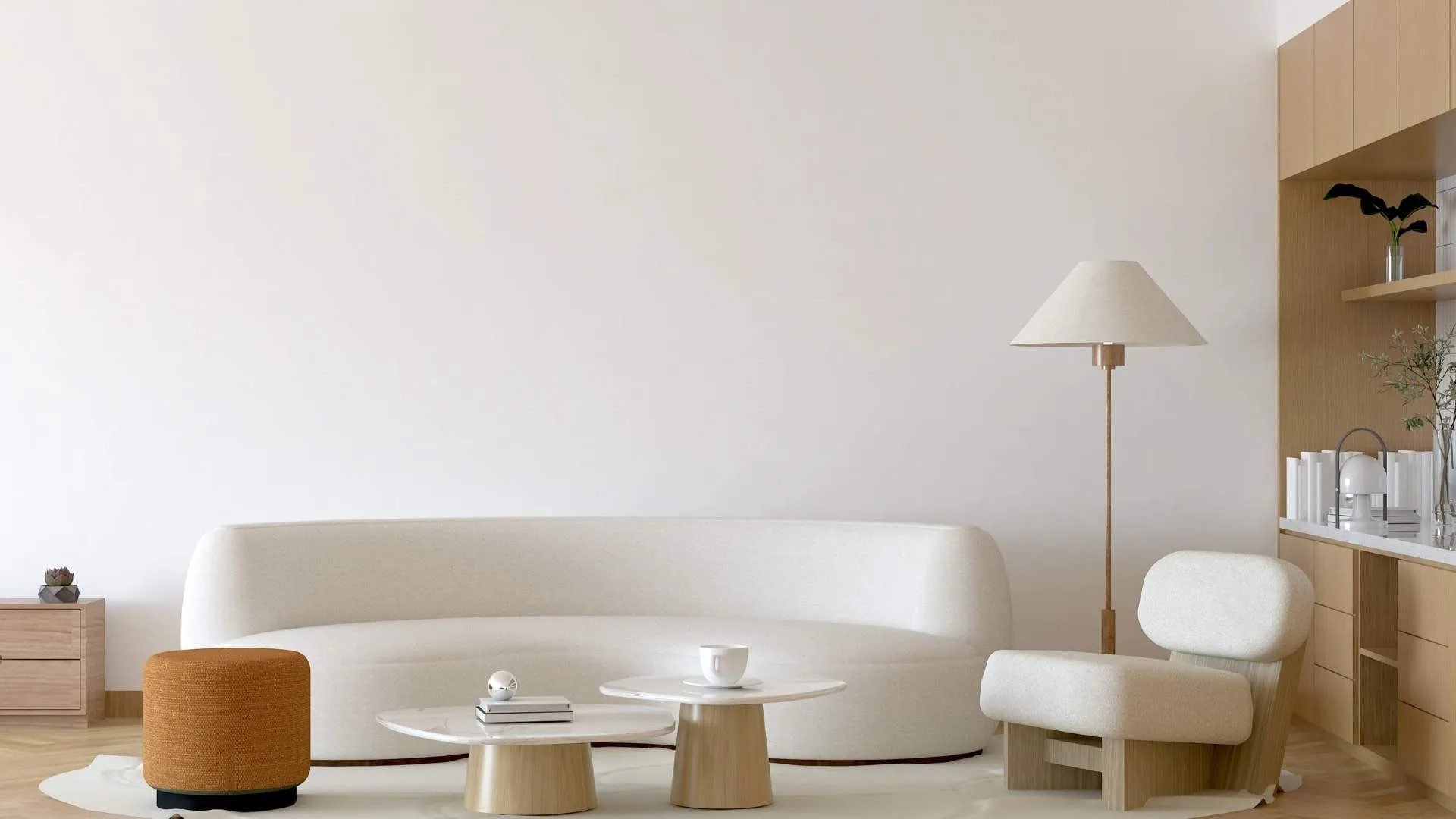 The Warm Modern Living Room