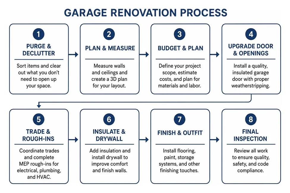 Step-by-Step Blueprint for a Garage Renovation