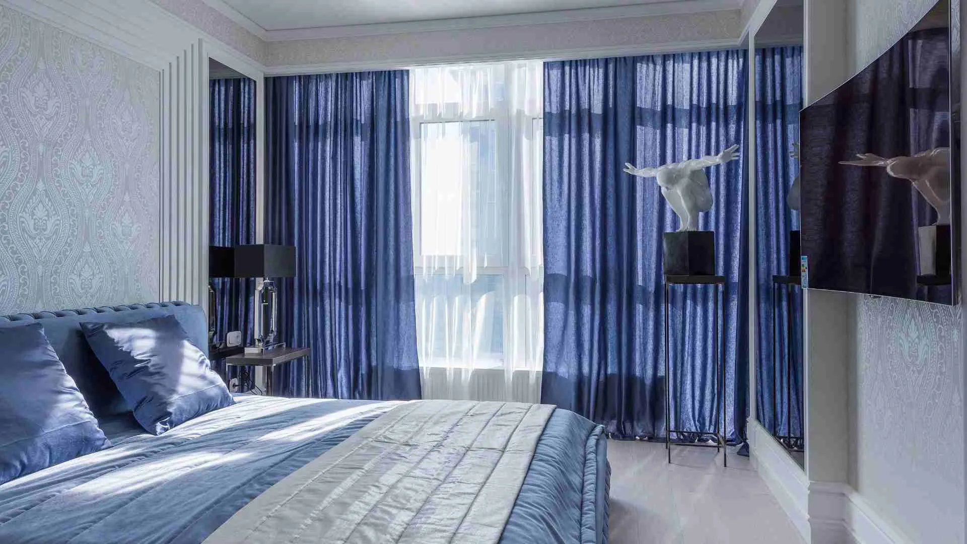 Motorized Curtains Dubai and Wallpaper Installation Ideas