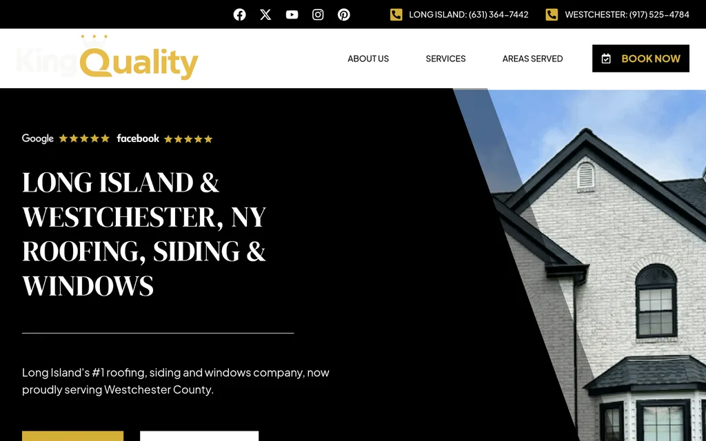 King Quality - Best for Home Exterior Projects Including Roofing, Siding, and Windows