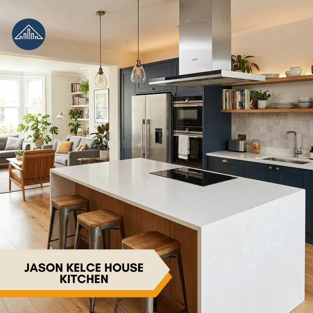 Jason Kelce House Inside His $6 Million Haverford Pennsylvania Mansion 7 Jason Kelce House kitchen