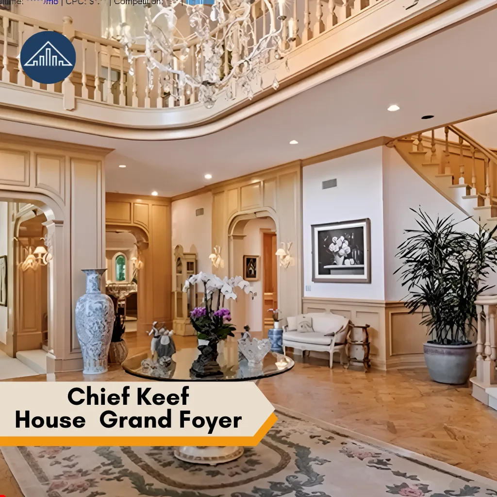 Chief Keef House: Tour His Stunning $3.3M Woodland Hills Mansion 7 Chief Keef House Grand Foyer