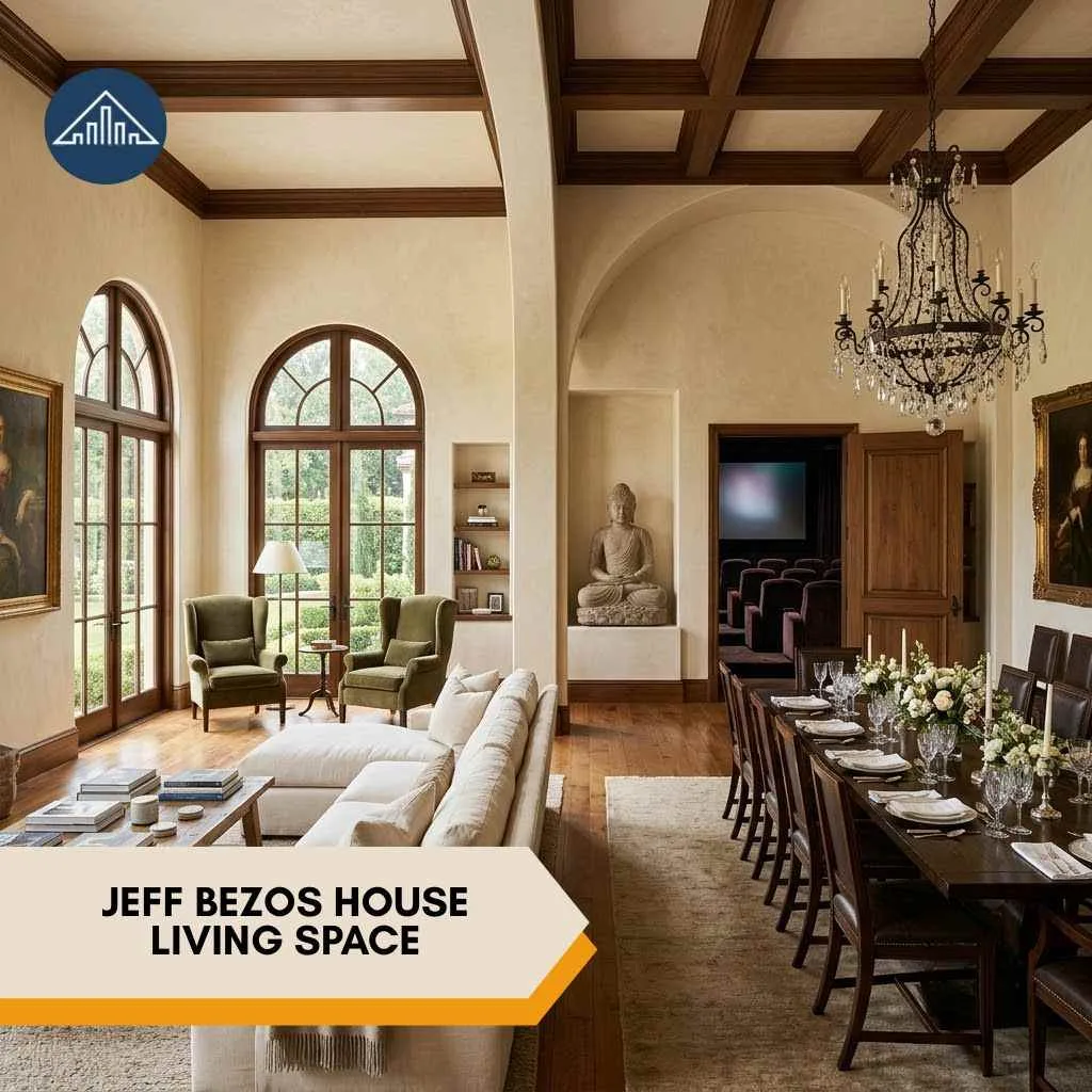 Jeff Bezos House: Inside $165M Stunning Mansion 6 Jeff Bezos House living space
