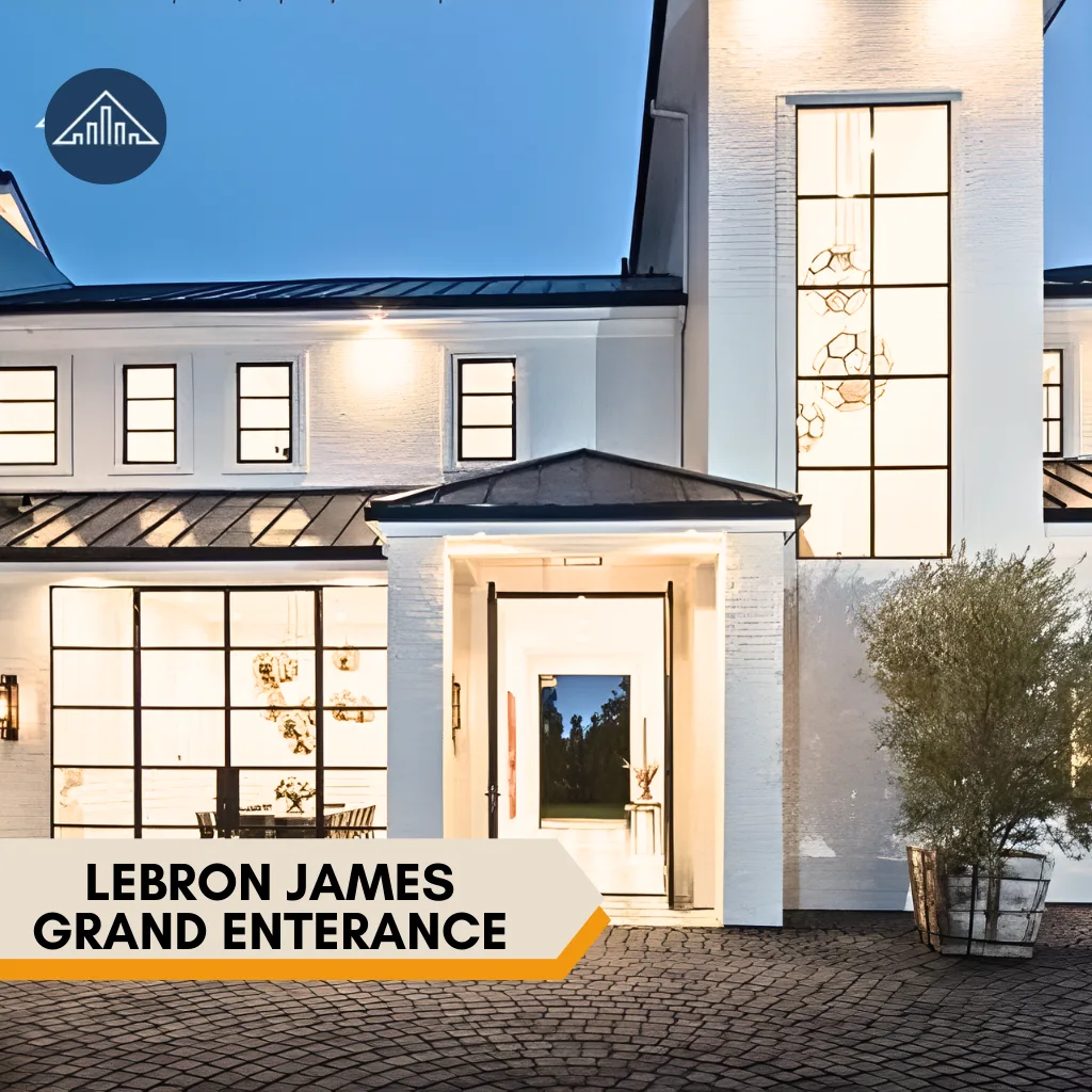 LeBron James House Beverly Hills: A $36.75M House Tour 3 LeBron James grand enterance
