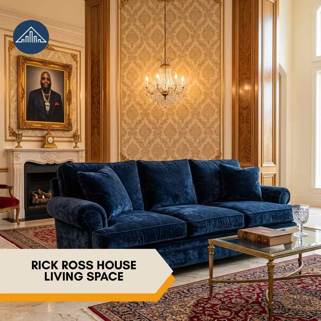 Rick Ross House Georgia  living spaces