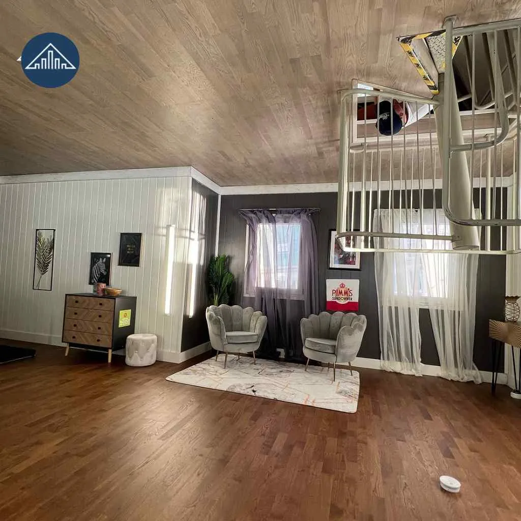 Upside Down House Bournemouth Living Room