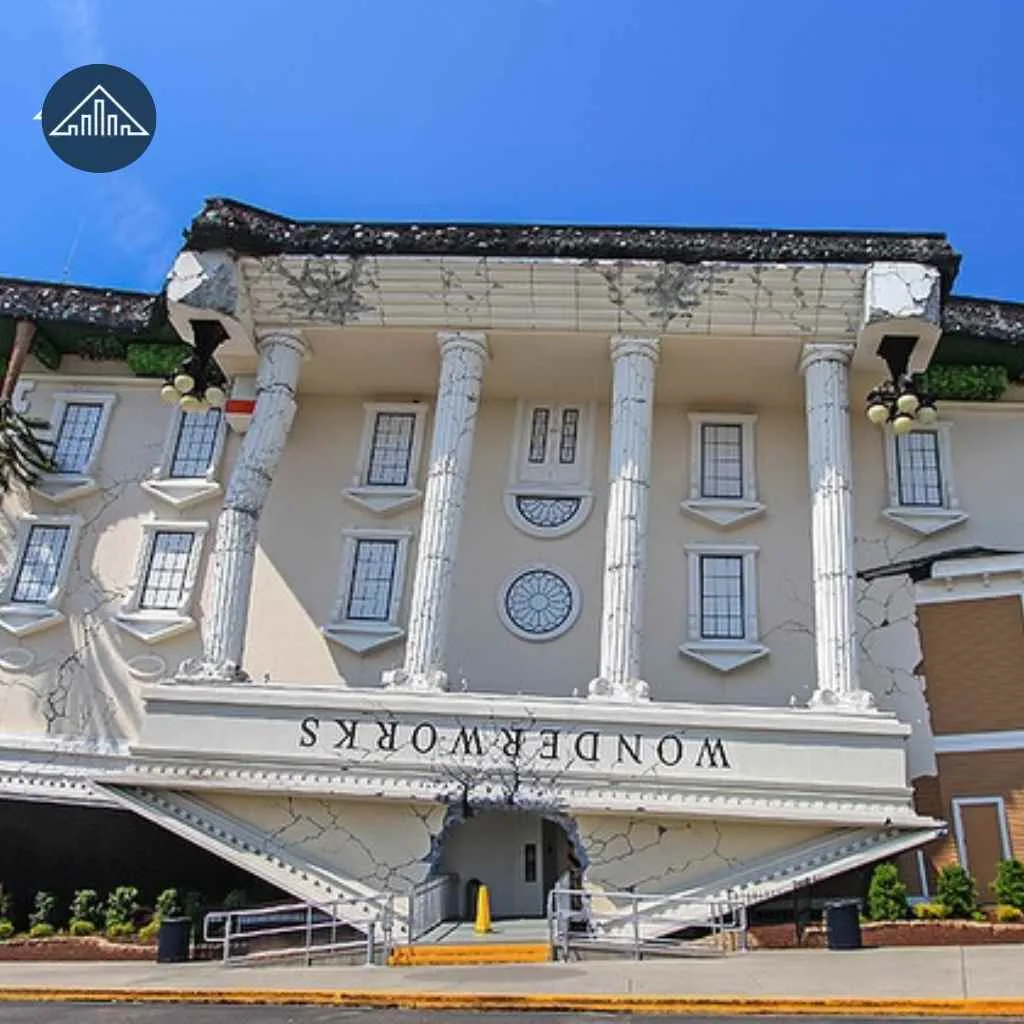 Upside Down House in Pigeon Forge Inversion Tunnel