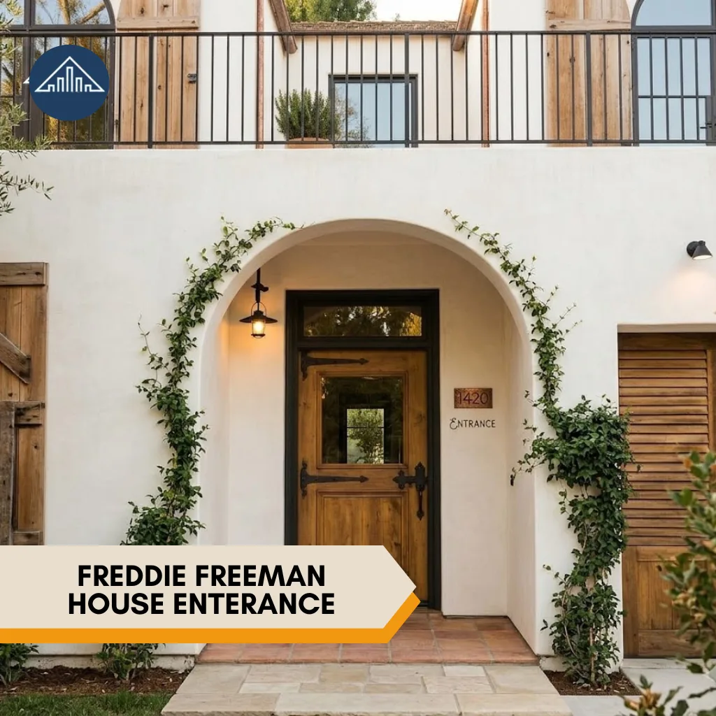 Where Does Freddie Freeman Live Now?Freddie Freeman House entetrance