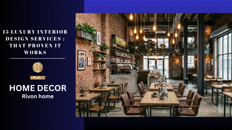 Luxury Interior Design Services