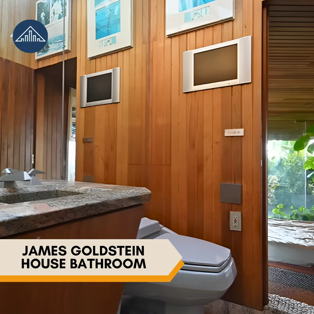 where does James Goldstein live? James Goldstein House  bathroom