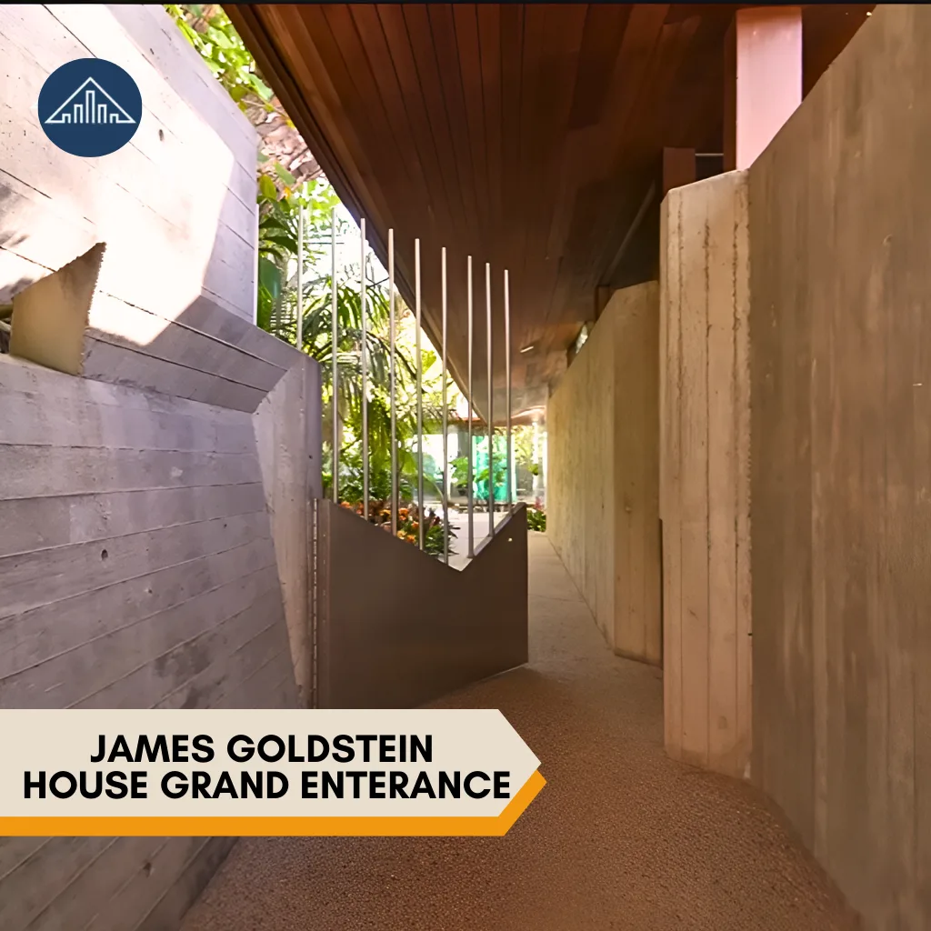 where does James Goldstein live? James Goldstein House enterance
