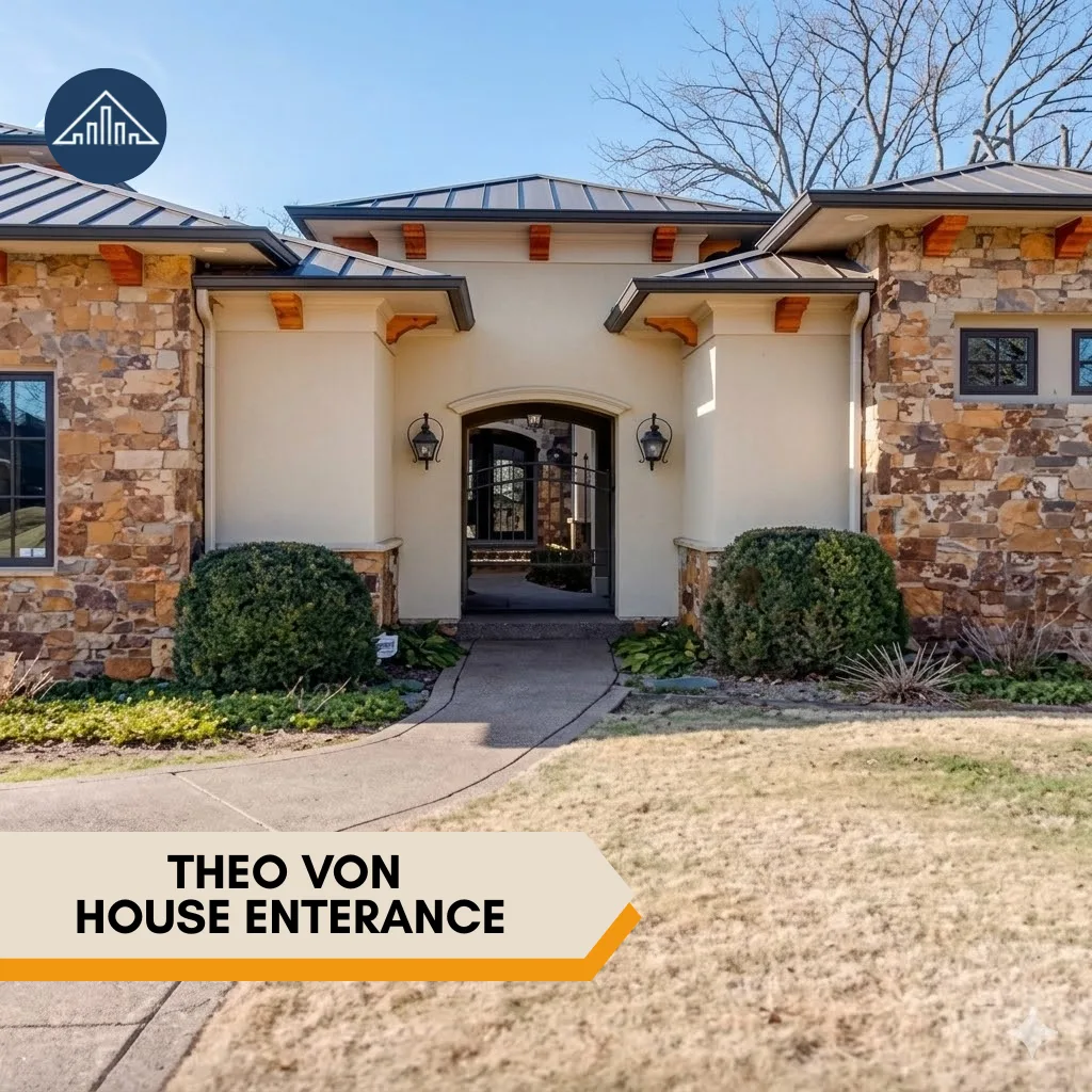 where does Theo Von live? Theo Von House Enterance