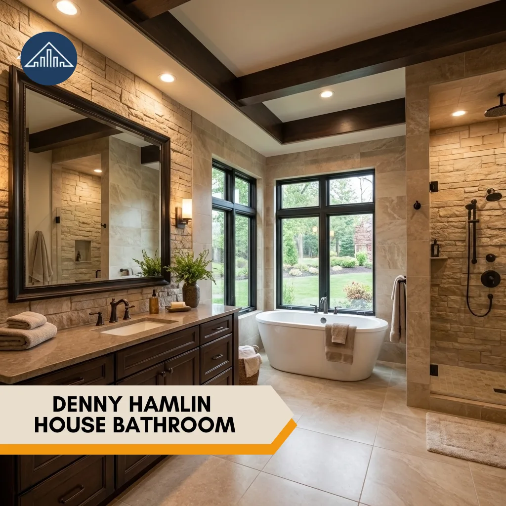 Denny Hamlin House bathroom