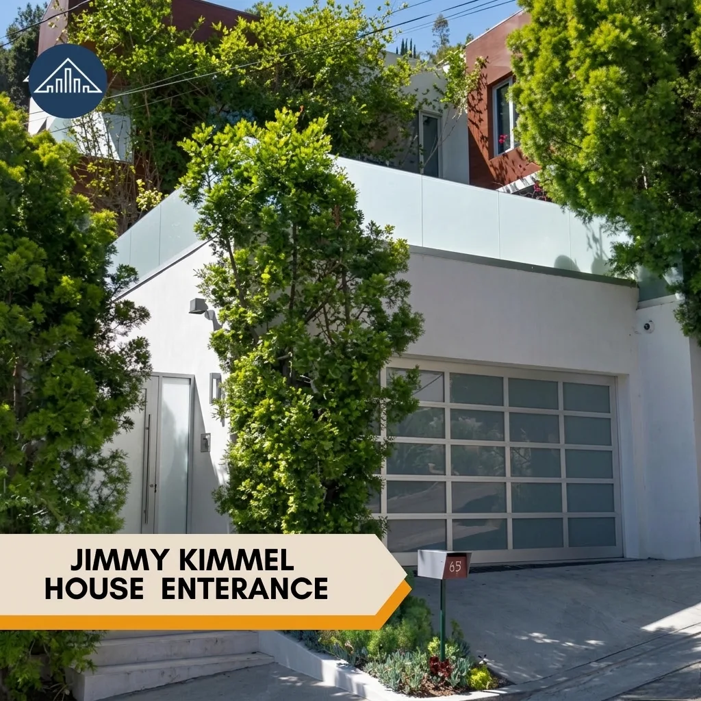 where does Jimmy Kimmel live? Jimmy Kimmel House ENTERANCE
