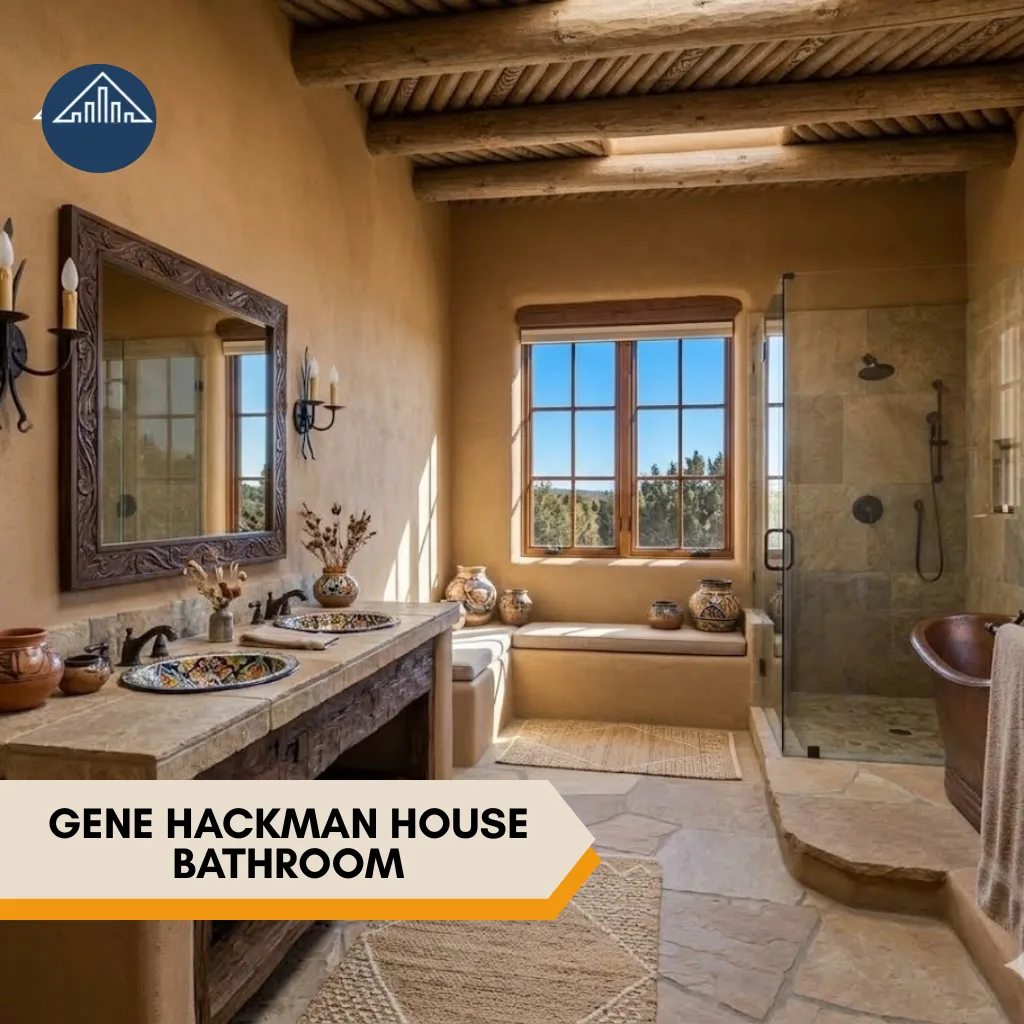 Where Does Gene Hackman Live Now?Gene Hackman House bathroom