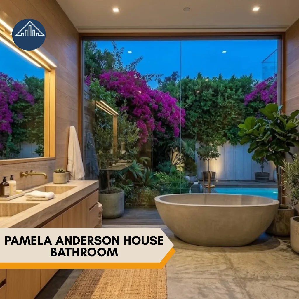 Where Does Pamela Anderson Live Now? Pamela Anderson House bathroom