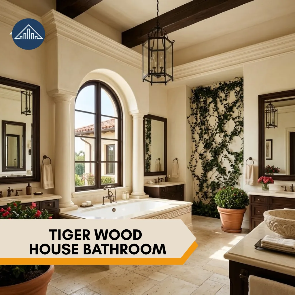 Tiger Wood House bathroom