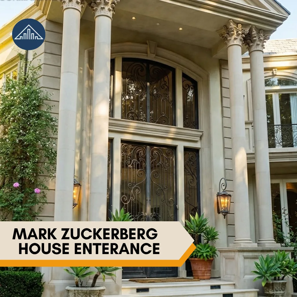 Mark Zuckerberg House: Inside His $270M Palo Alto & Kauai Mansions 3 Mark Zuckerberg House enterance
