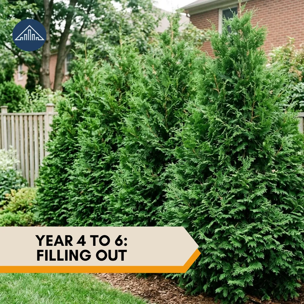 Emerald Green Arborvitae growth