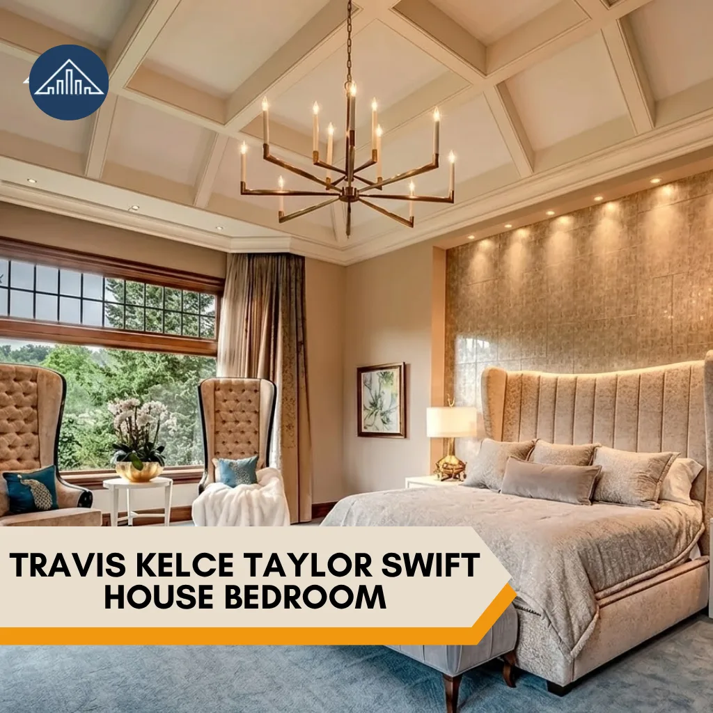 Travis Kelce Taylor Swift Engagement House:Their $6M Leawood Mansion 4 Travis Kelce Taylor Swift Engagement House bedroom