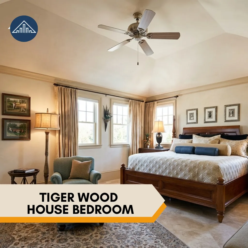 Tiger Wood House bedroom