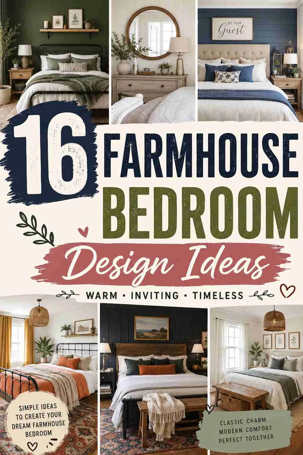 16 Farmhouse Bedroom Design Ideas to Transform Your Space 1 Farmhouse Bedroom Design Ideas