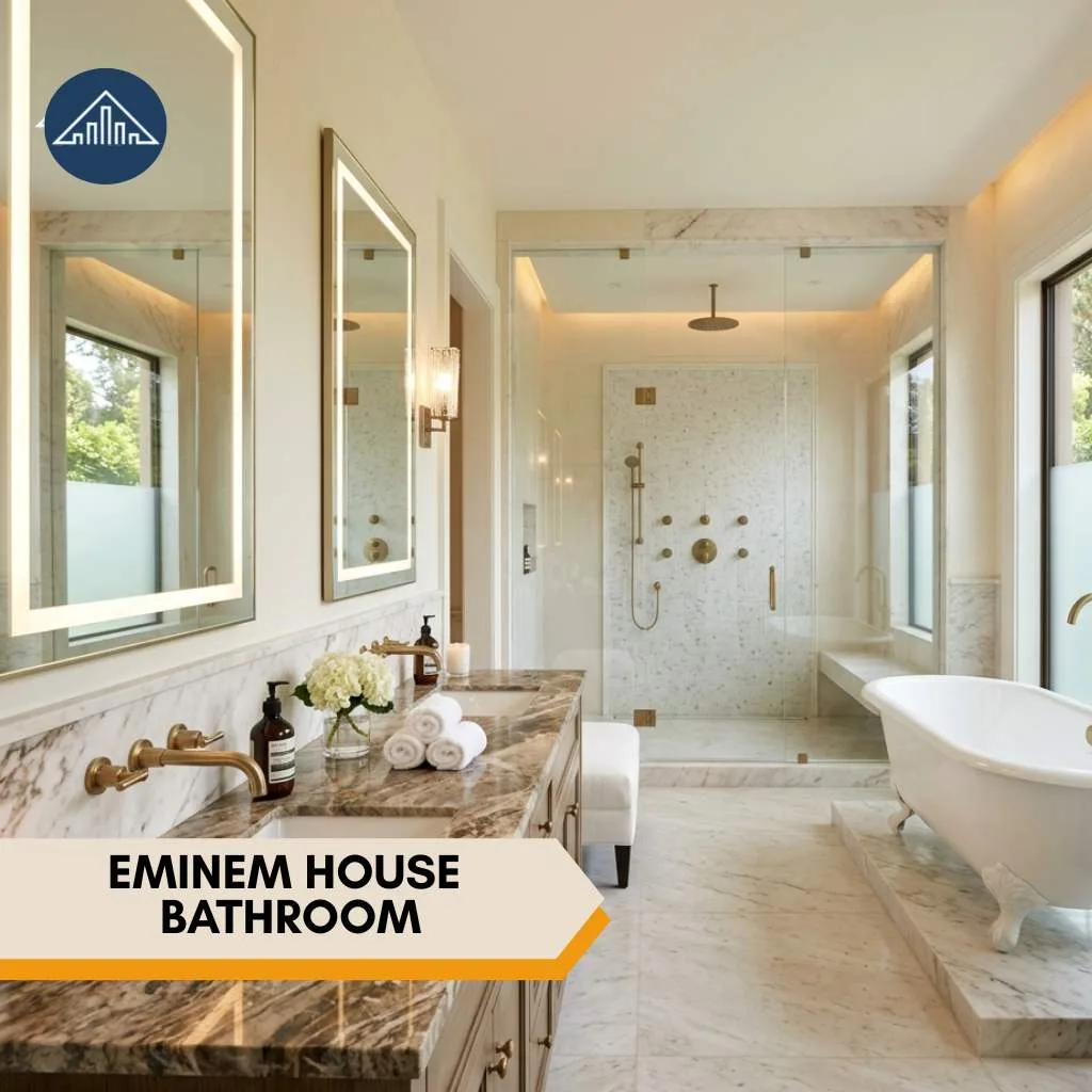 Eminem House: Inside His $1.48 Million Clinton Township Mansion 5 Eminem House bathroom