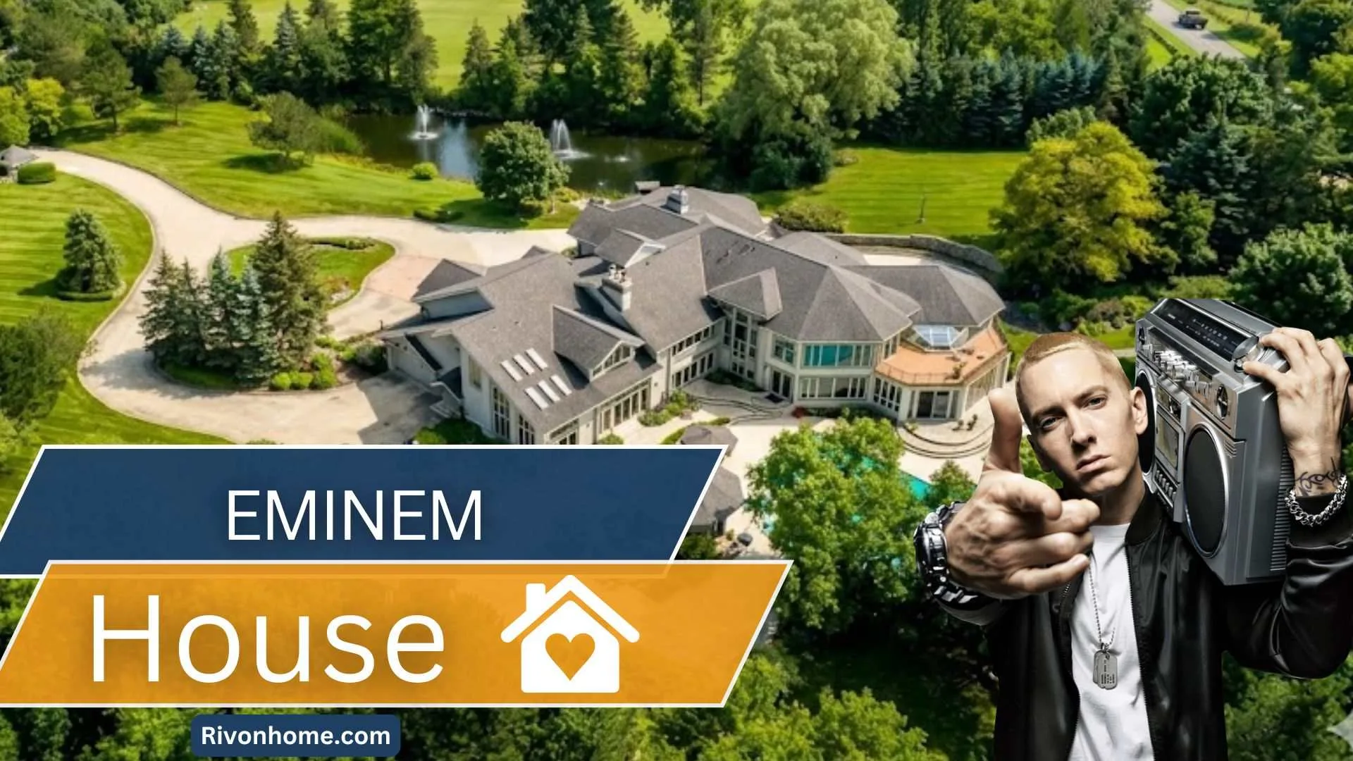 Eminem House: Inside His $1.48 Million Clinton Township Mansion 1 eminem house