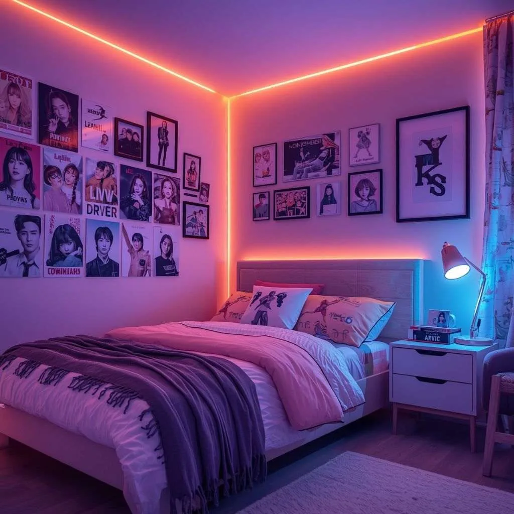 17 Teen Girl Bedroom Ideas That Will Make You Obsessed With Your Own Space 8 K-Pop or Fan Culture Inspired Room