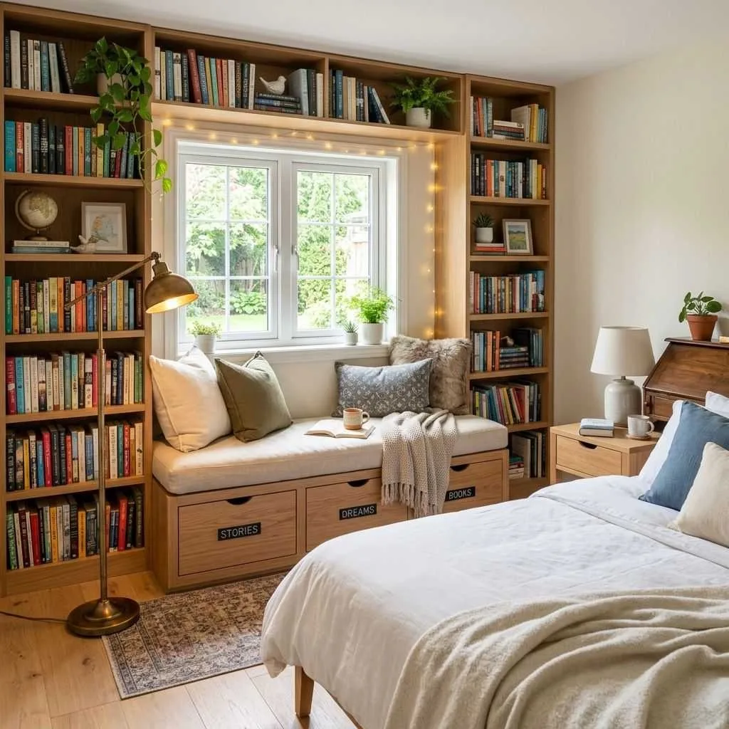 Cozy Reading Nook Bedroom