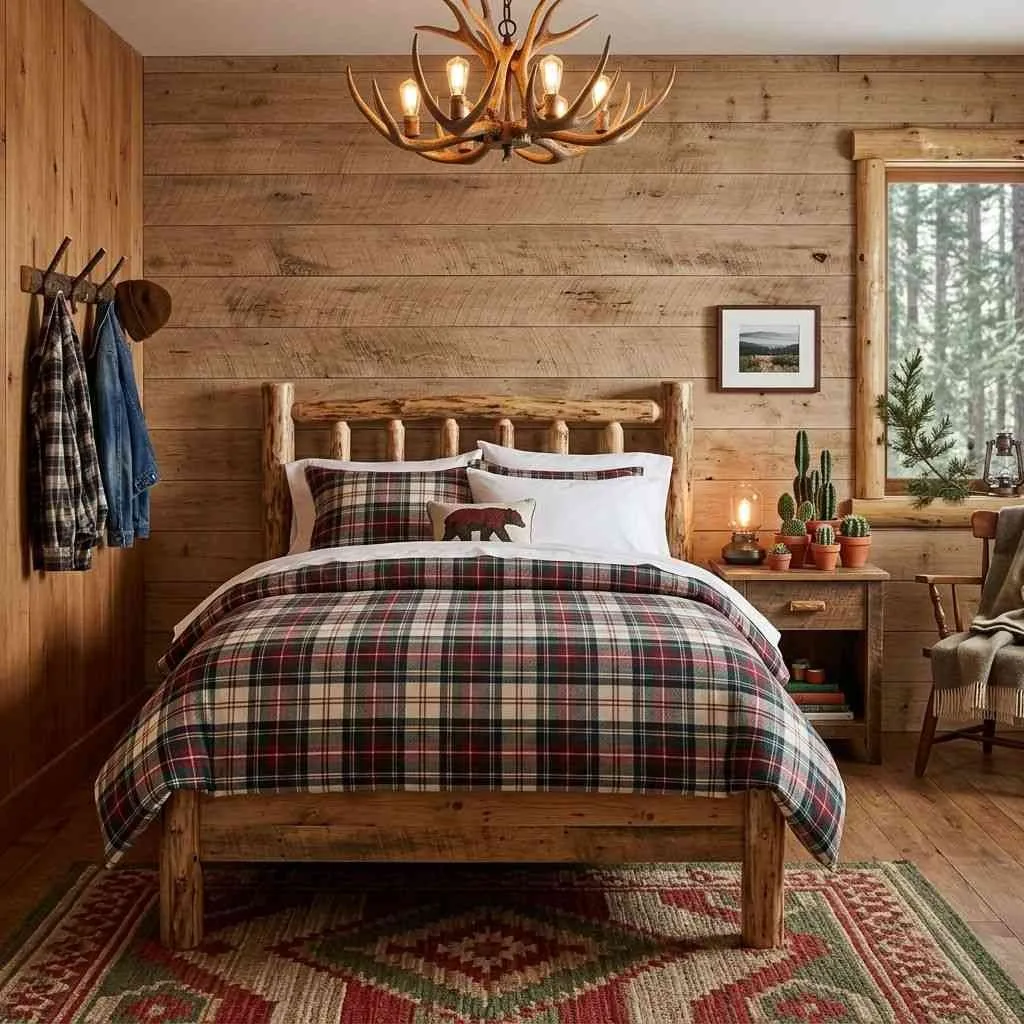Cozy Cabin Rustic Bedroom