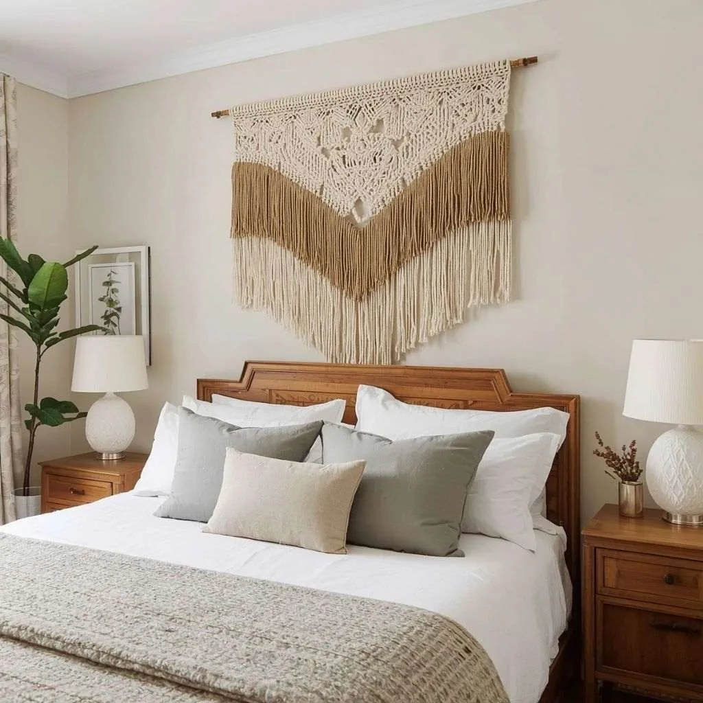 Mount a Macramé Wall Hanging for Texture and Warmth