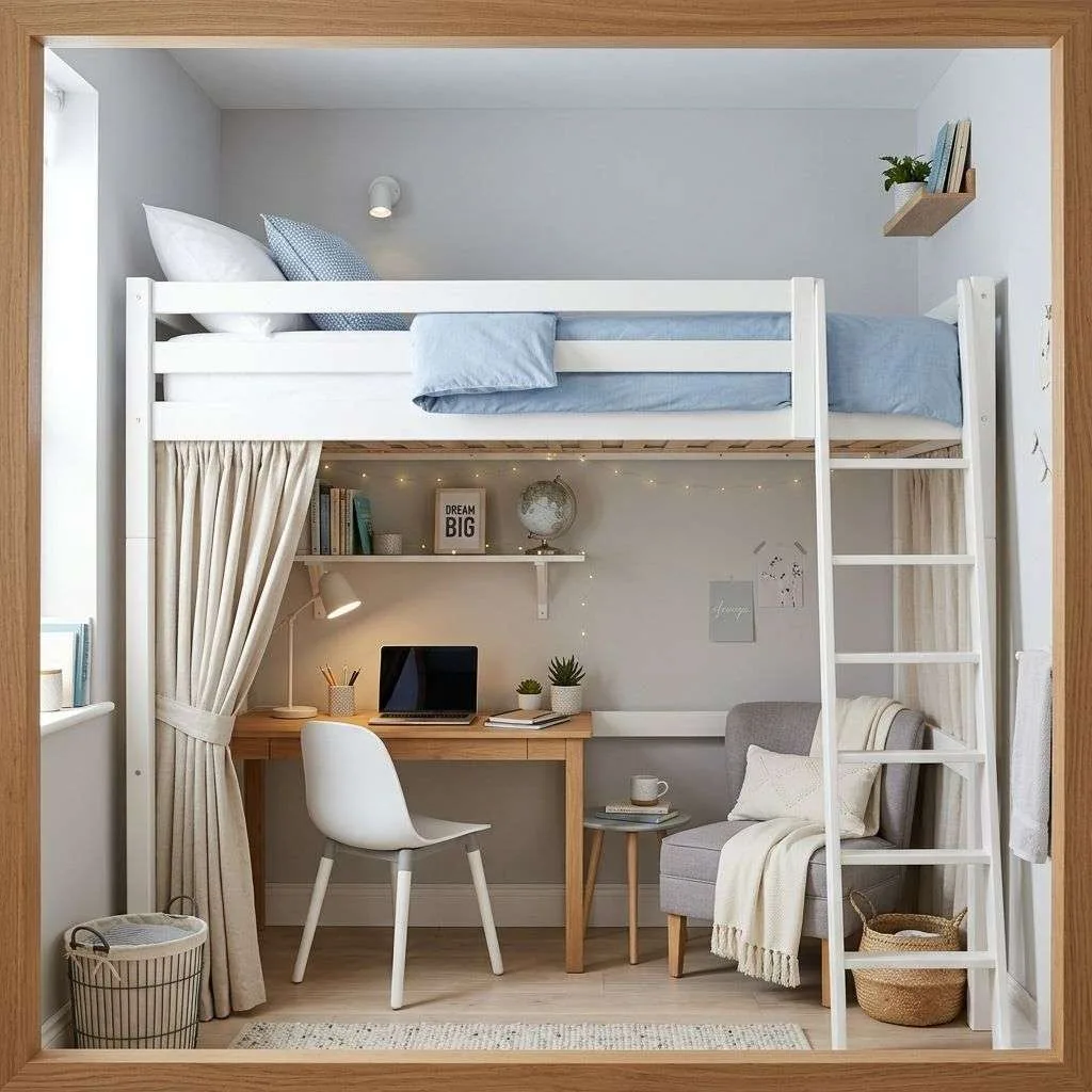 Loft Bed and Multi-Zone Room