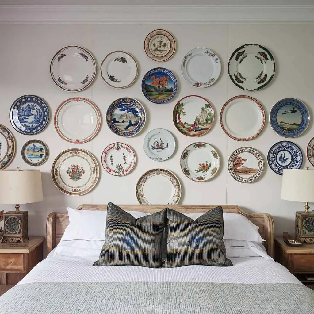 Arrange a Collection of Vintage Plates or Ceramics