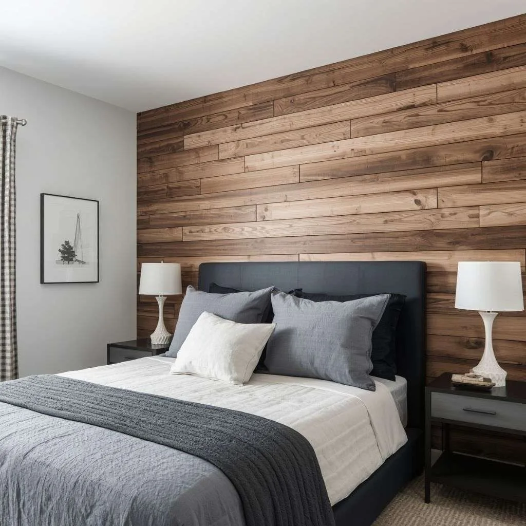 Build a Wooden Accent Wall with Planks or Panels