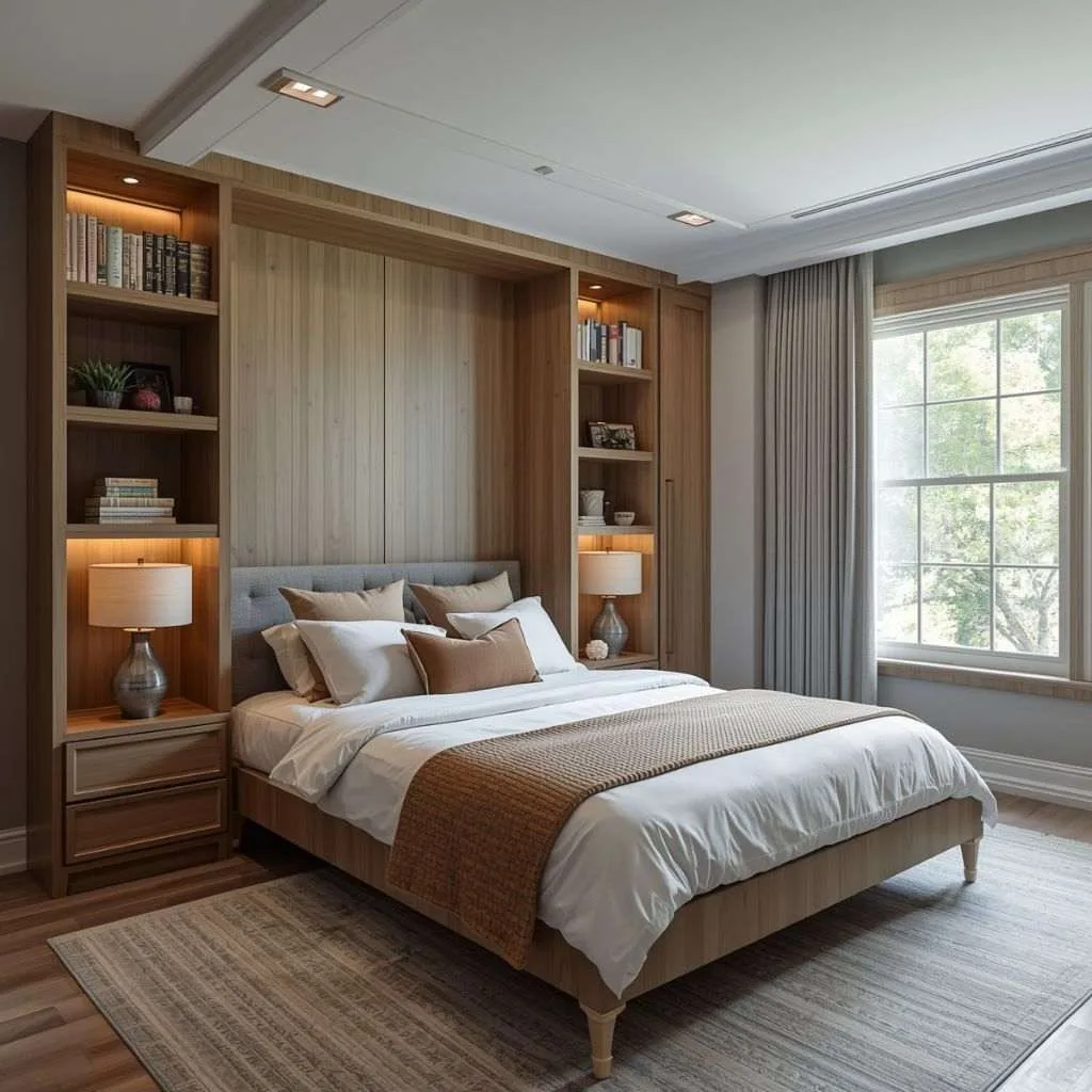 15 Small Bedroom Decor Ideas That Make Every Inch Count 13 Try a Murphy Bed or Wall Bed for Maximum Flexibility