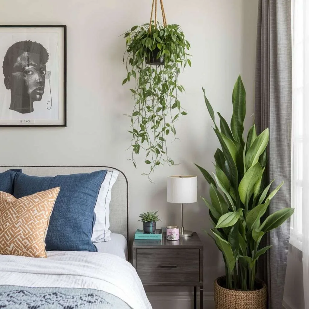 15 Small Bedroom Decor Ideas That Make Every Inch Count 17 Bring in Plants to Add Life Without Taking Up Space