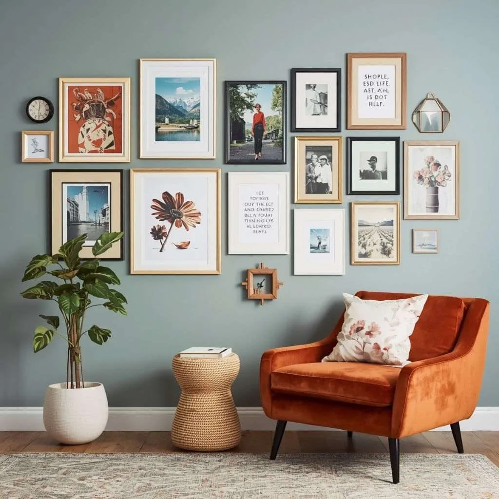 How to Make Your Room Aesthetic: 15+ Creative Ideas to Transform Your Space 2 Build a Gallery Wall That Tells Your Story