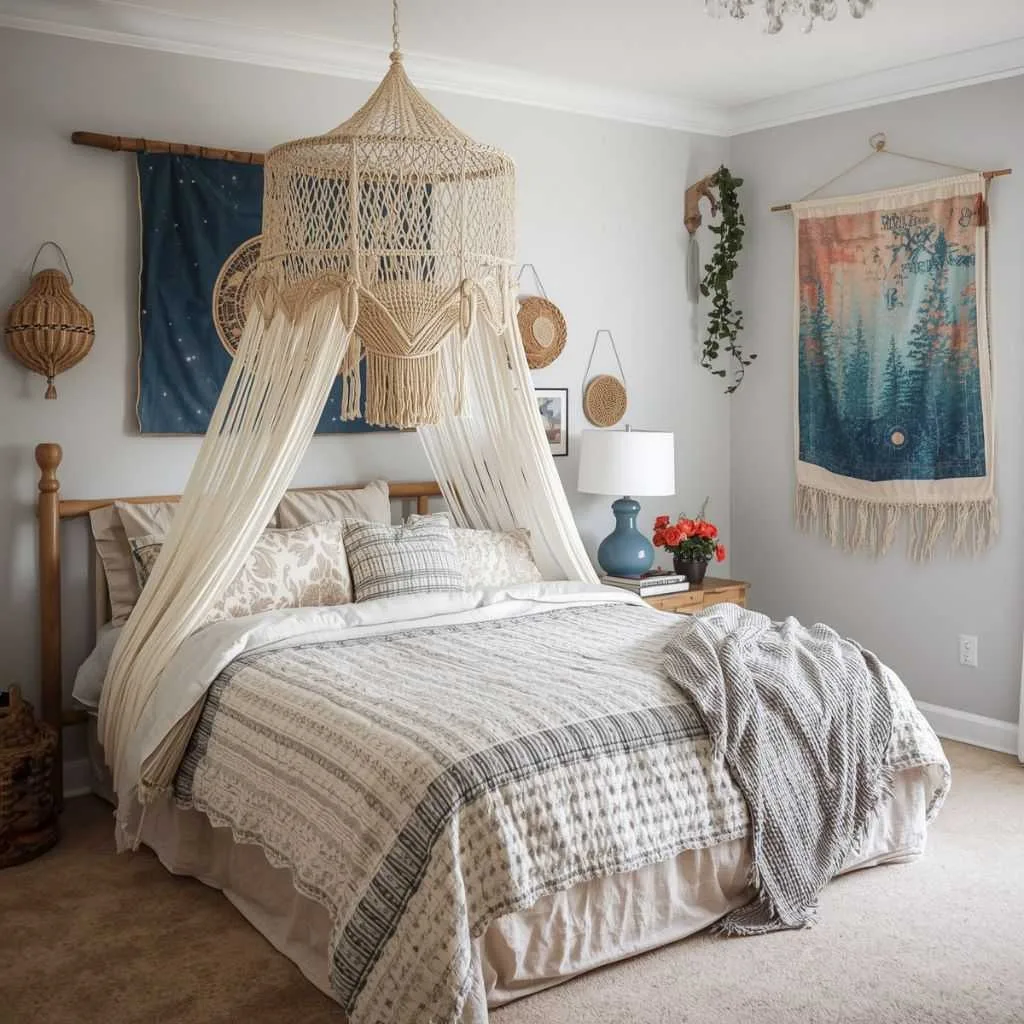 How to Make Your Room Aesthetic: 15+ Creative Ideas to Transform Your Space 16 Hang Tapestries or Fabric Art for Instant Texture