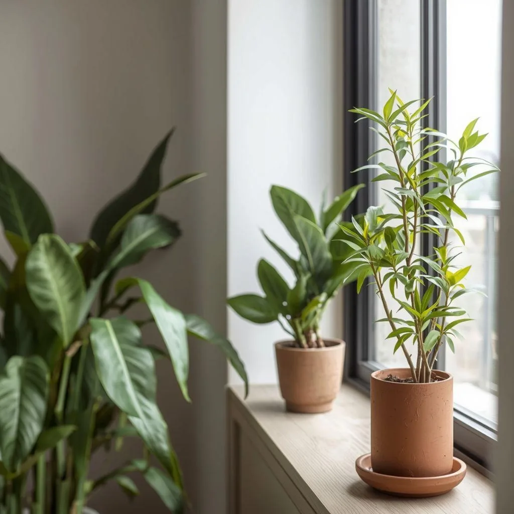 15 Japandi Bedroom Ideas to Transform Your Space Into a Peaceful Retreat 9 Incorporate Indoor Plants for Natural Life