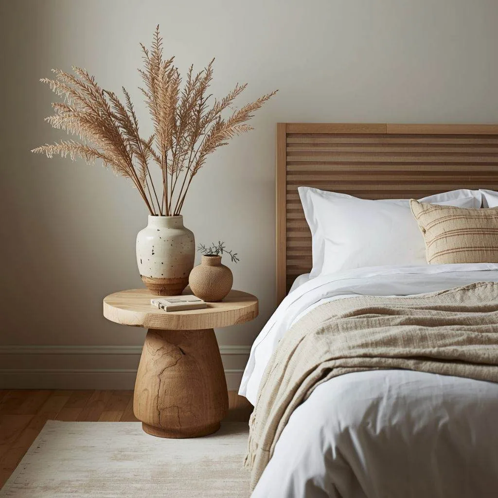 15 Japandi Bedroom Ideas to Transform Your Space Into a Peaceful Retreat 8 Go for Wabi-Sabi Décor Pieces