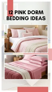 Pink Dorm Bedding Ideas