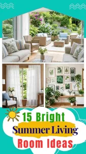 Bright Summer Living Room Ideas