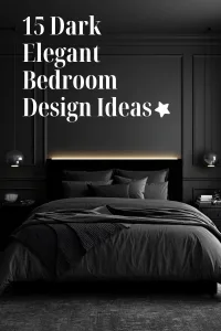 Dark Elegant Bedroom Design Ideas