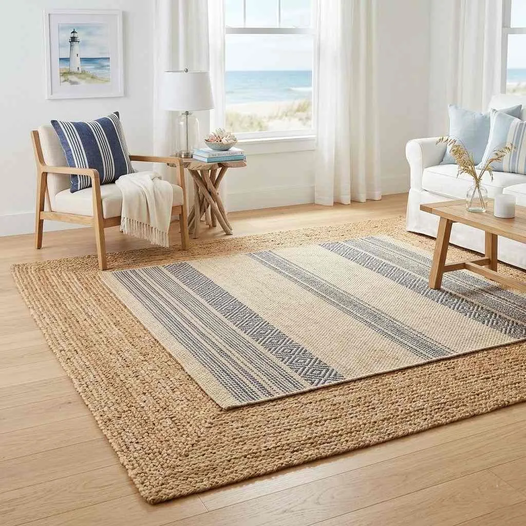 Layered Jute and Sisal Rugs